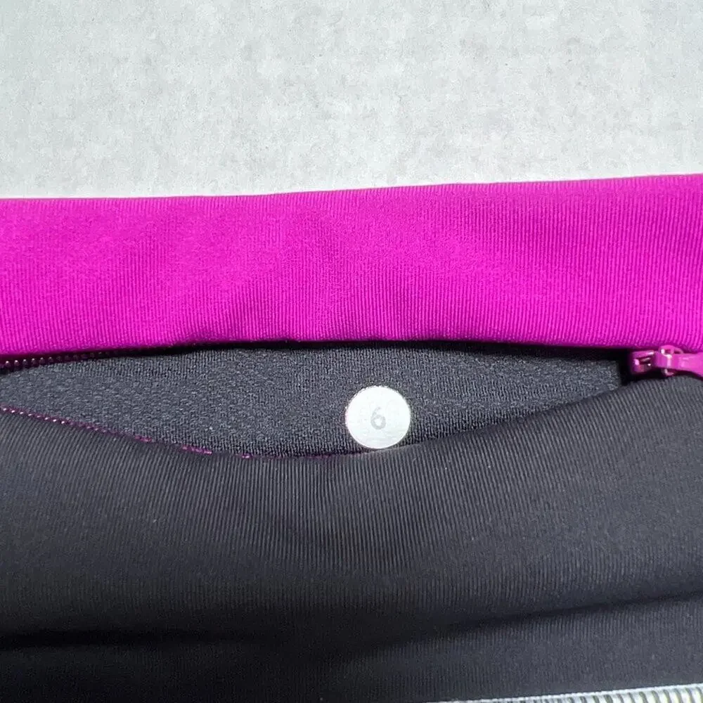 Lululemon Speed Tight III Luxtreme Leggings SIZE 6 Plum Print Performance